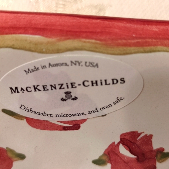 NWT MacKenzie Child retired  Cabbage Rose little loaf pan - Picture 6 of 6